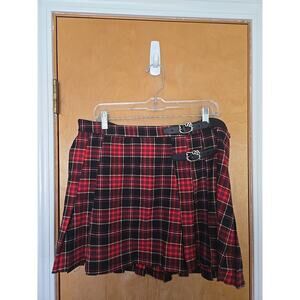 FOREVER 21 X SANRIO Hello Kitty & Friends Plaid Mini Skirt Size Medium